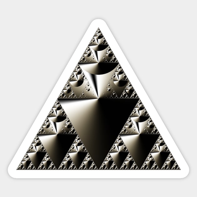 Sierpinski Triangle 20150111-008 Sticker by rupertrussell